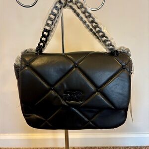 Black Quilted Women's Bag